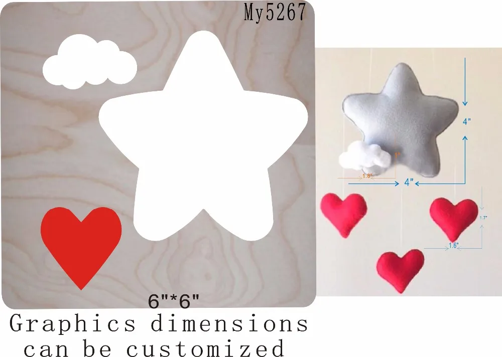 

star wood moulds die cut accessories wooden die Regola Acciaio Die Misura