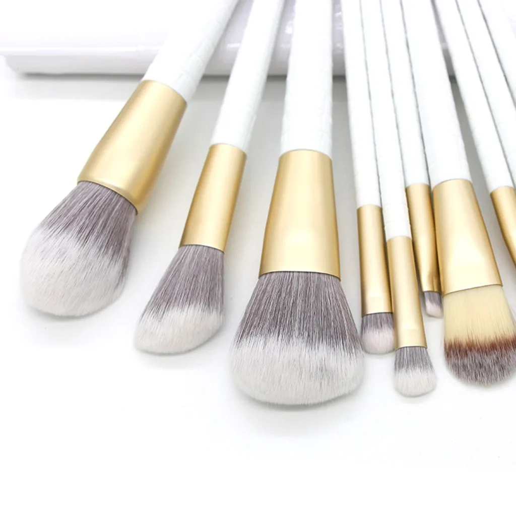 #401 Модный 10 шт набор кистей для макияжа с многофункциональным инструментом