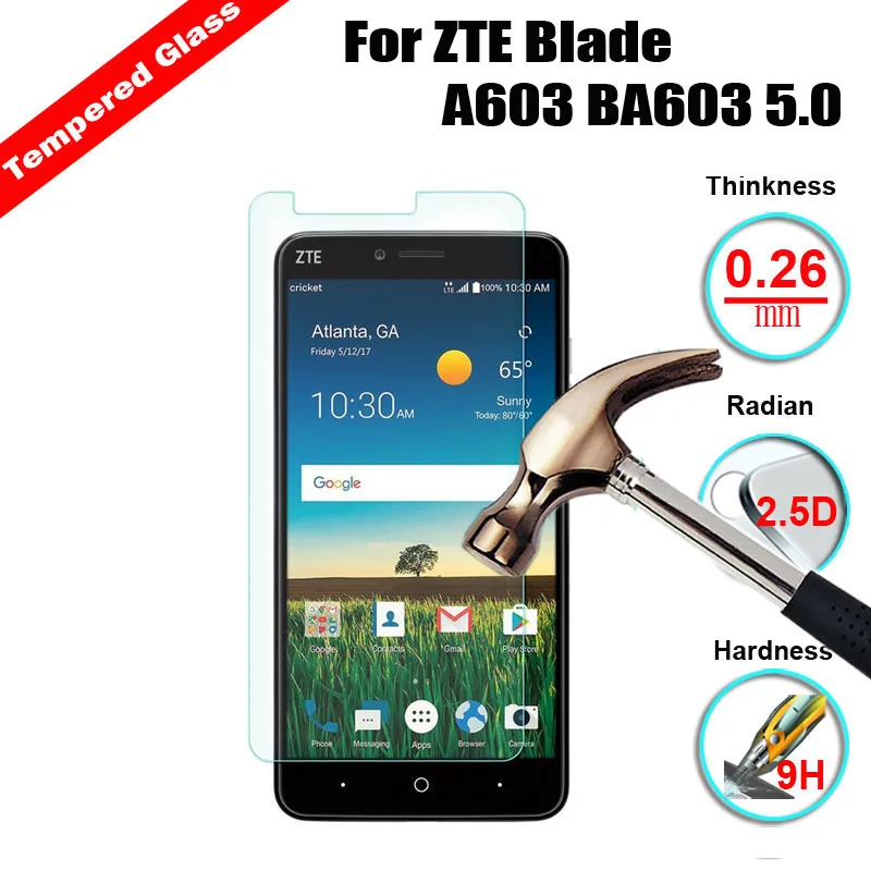9H противоударное закаленное стекло для ZTE Blade A603 BA603 5 0/L5 L5 Plus/V8 2/A2