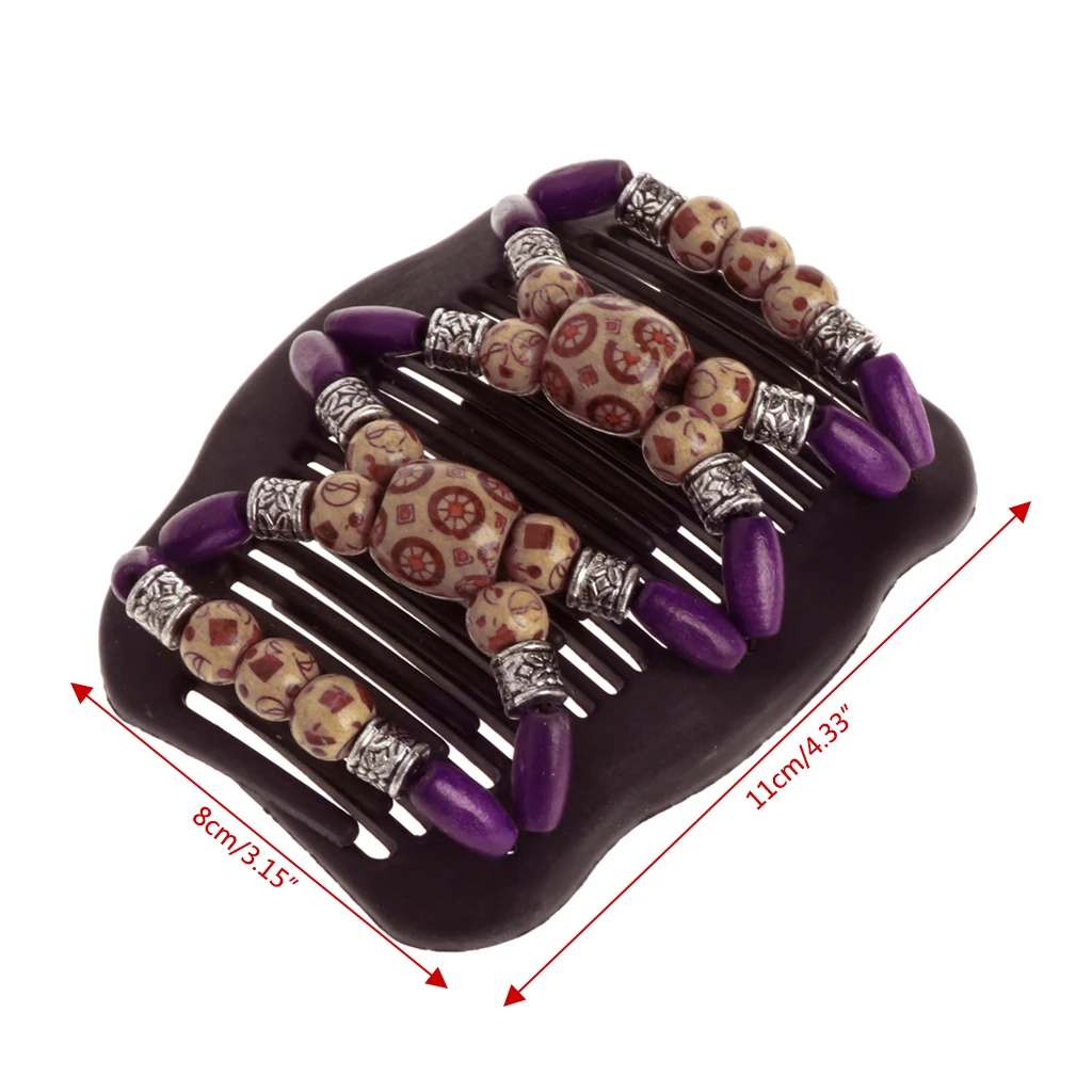 Easy Magic Wood Beads двойная заколка для волос эластичная женская аксессуары