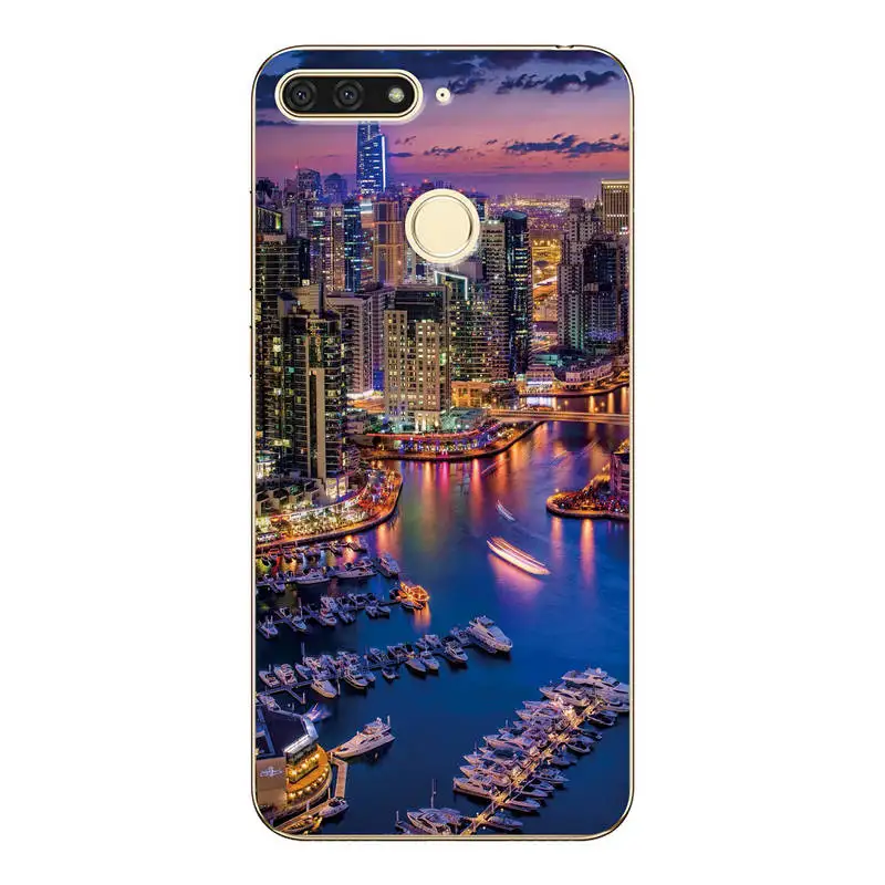Чехол с милым животным рисунком для huawei Honor 7A Pro силиконовый мягкий чехол Enjoy 8E