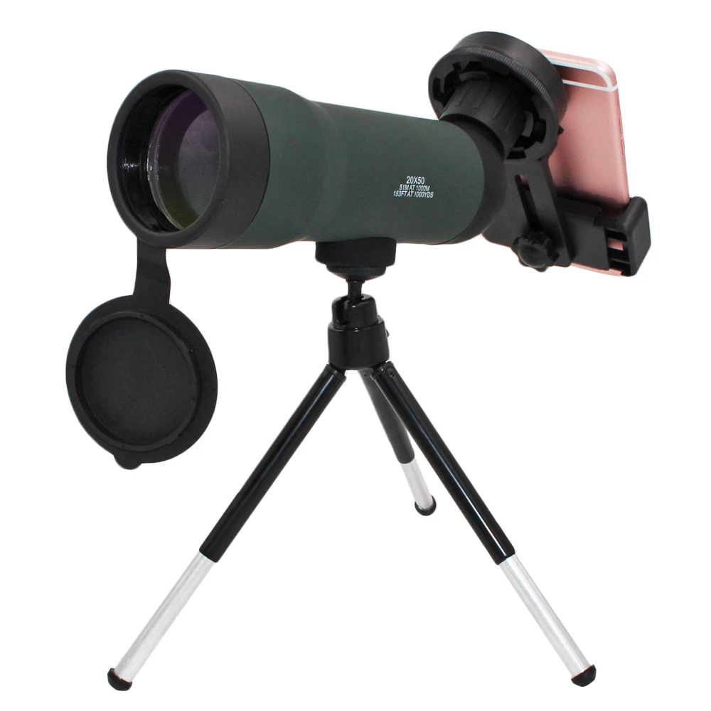 Girlwoman 20x50 зум объектив для смартфонов Telescopio сотовый мобильный телефон Монокуляр
