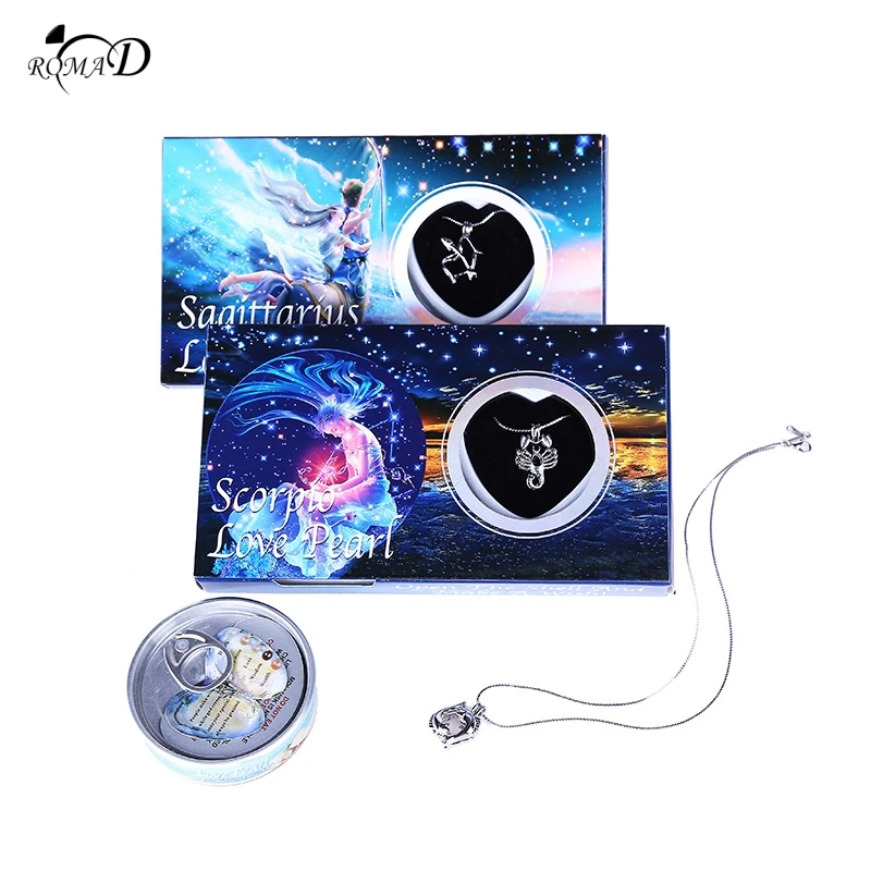 Ожерелье женское из нержавеющей стали с 12 созвездиями и натуральным