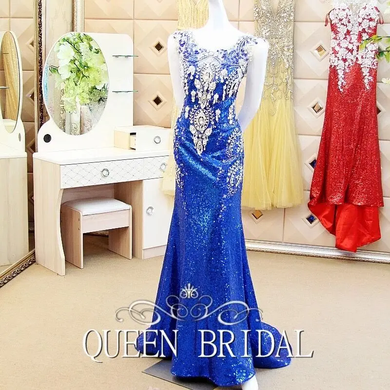 Пикантные Роскошные платье русалки с блёстками отделанный кристаллами тюль