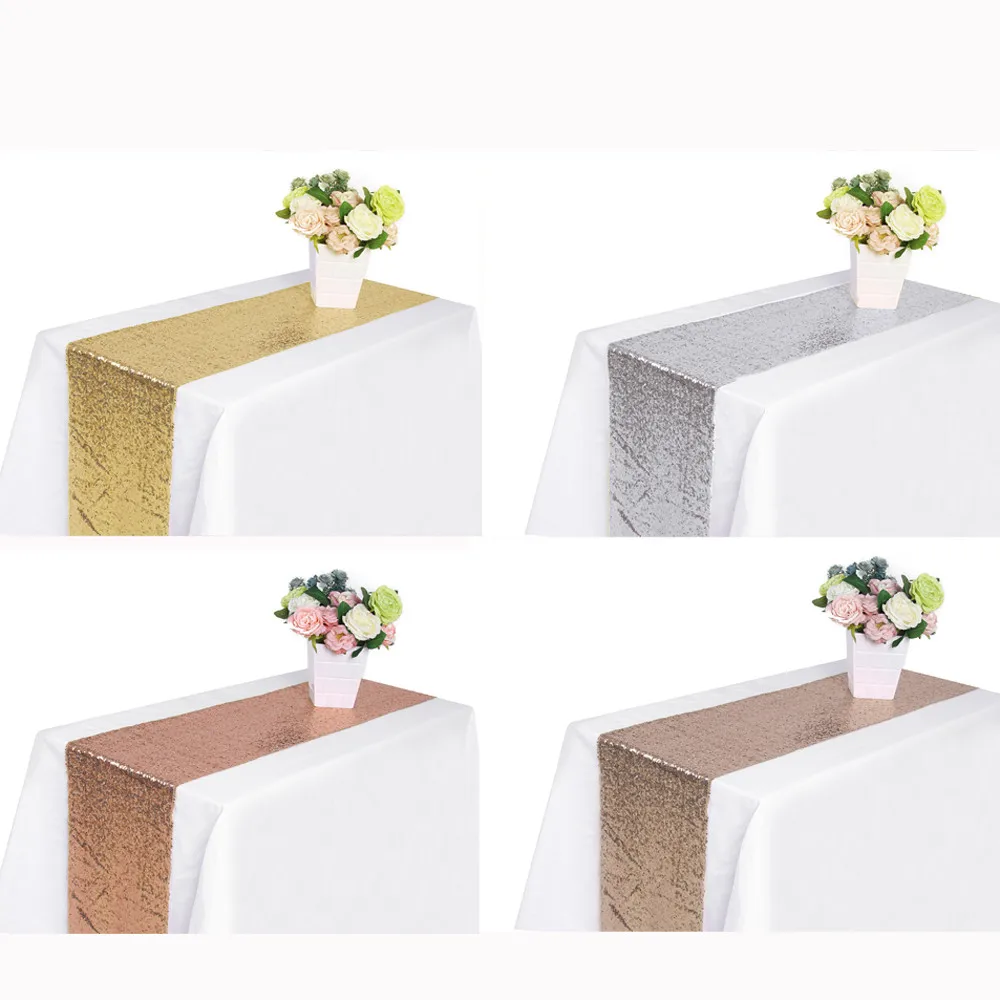 Блестящий настольный бегун с блестками 30x180 см блестящий декор для свадебного