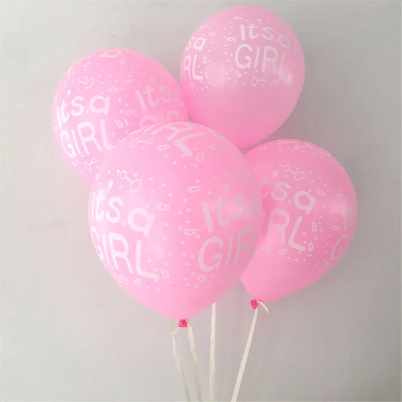 50pcs 12 Inch &quotIt's a Boy&quot And Girl&quot Latex Balloons Inflatable Helium Air Balls Happy Birthady Party Decoration Supplies |