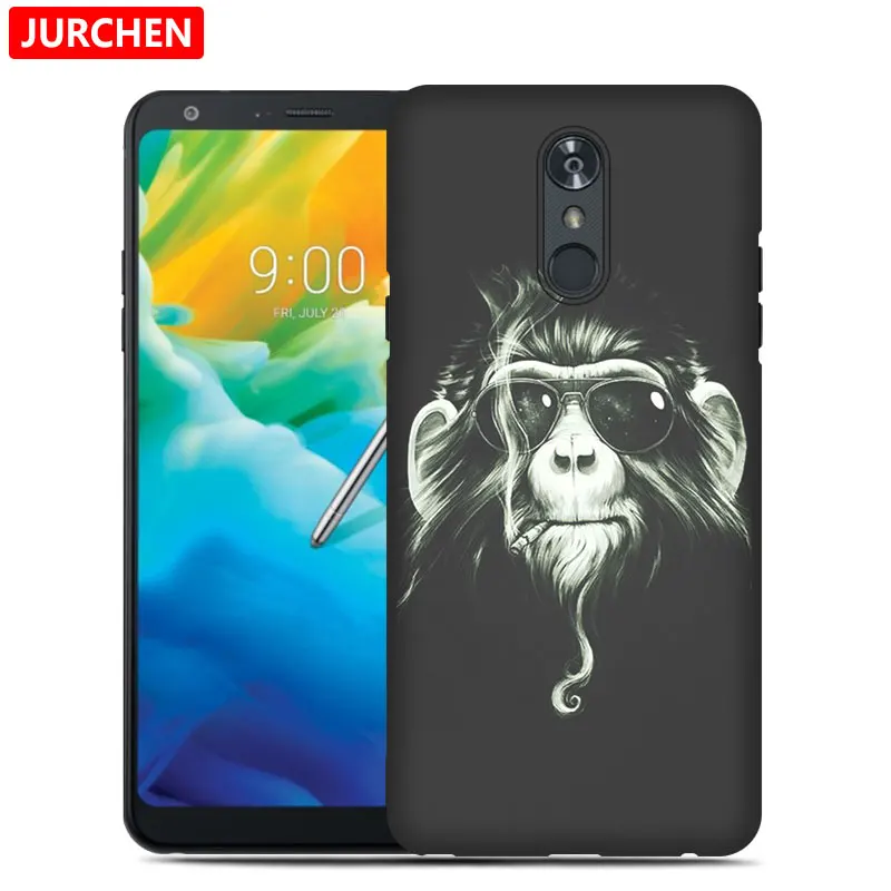 Ультратонкий чехол JURCHEN с рисунком для LG Stylo 5 Stylo5, задняя крышка, милые собака и кошка, мягкий чехол из ТПУ для LG Stylo 5, чехол для телефона - Цвет: 50