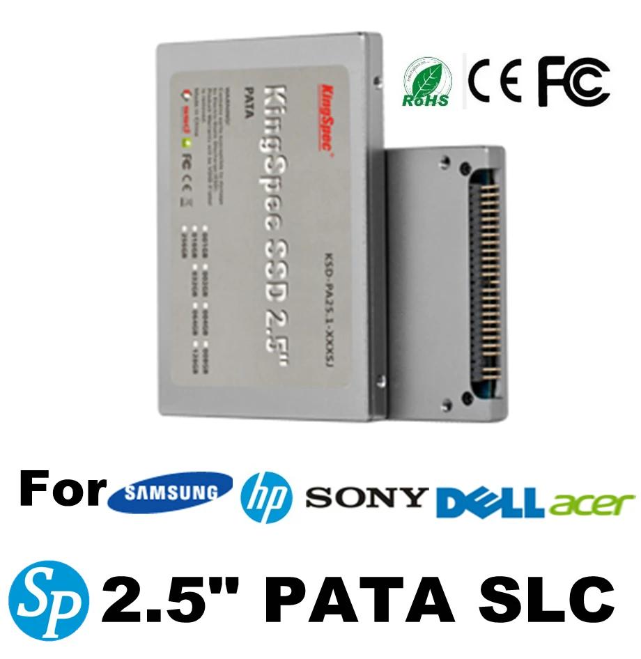 Бренд Kingspec 2.5 &quot44 КОНТАКТНЫЙ PATA SSD 64 ГБ SLC 4-канальный Жесткий Диск IDE Solid State Disk Для HP