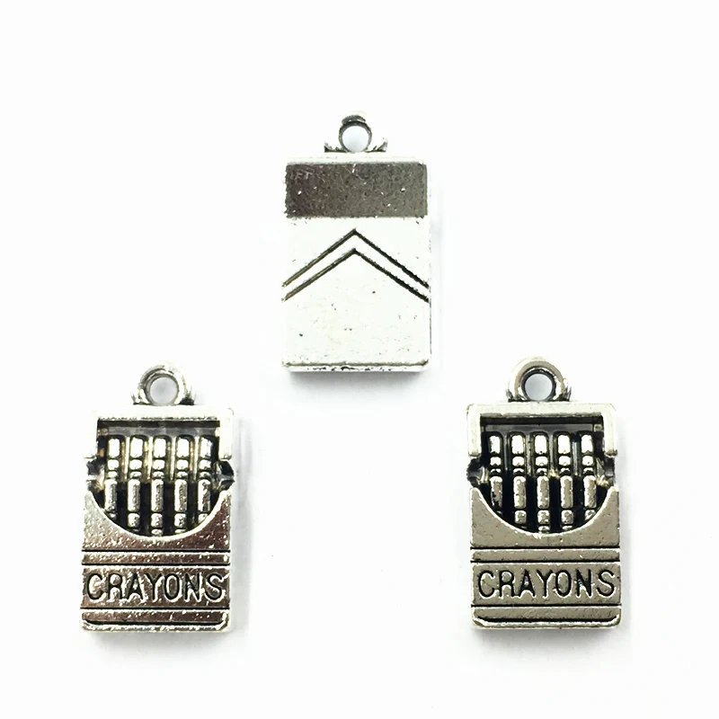 20 шт. античный серебряный тон Подвески Симпатичные металла сигареты Craft Jewelry