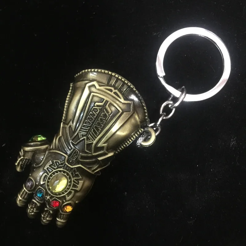2019 Marvel Мстители Endgame танос Бесконечность перчатки рукавицы брелок для мужчин