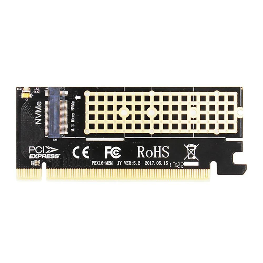 

SP 100x41mm M.2 NVME SSD NGFF To PCIE 16X/4X Adapter Expansion Card PCIE NVME M.2 SSD To PCIE Card With Heatsink Heat Sink