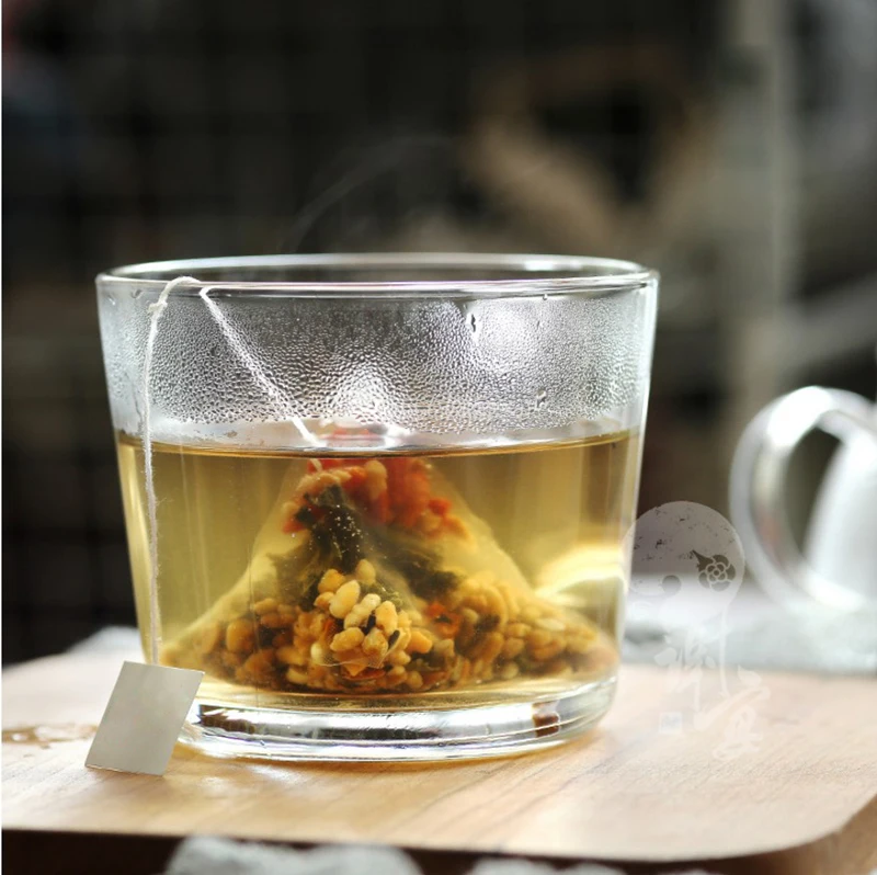 100 шт./лот новый нейлоновый Пустой чайный пакетик пирамиды ситечко для заварки