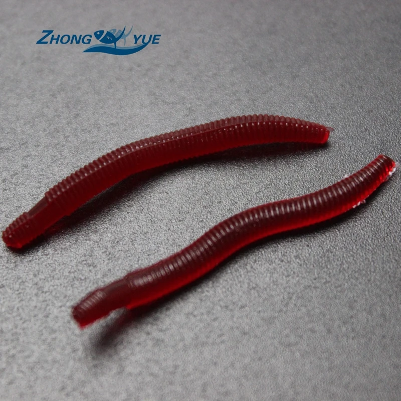 200 шт./лот 3 5 см искусственные дождевые красные черви искусственная рыболовная