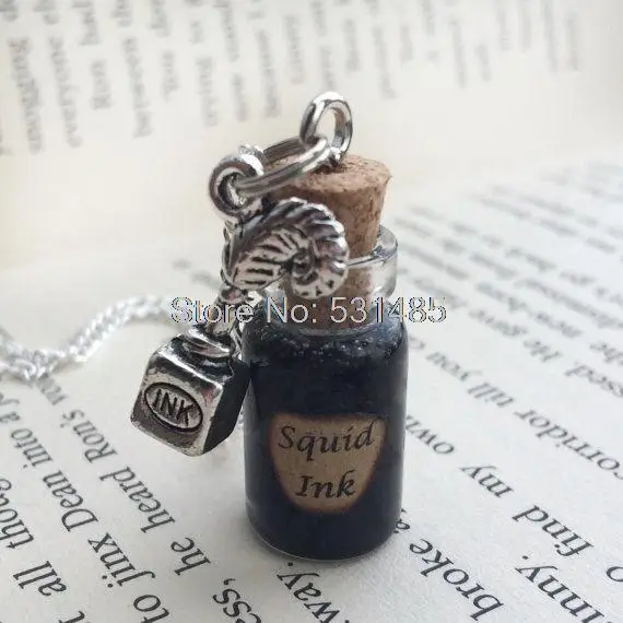 12 шт./лот ожерелье из чернил кальмара украшение вдохновленное Once Upon A Time|bottle
