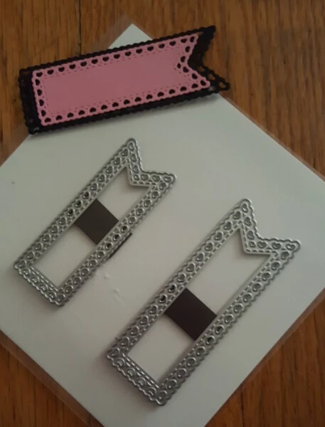 2 шт. баннерная бирка с краями в форме сердца металлические режущие штампы для DIY