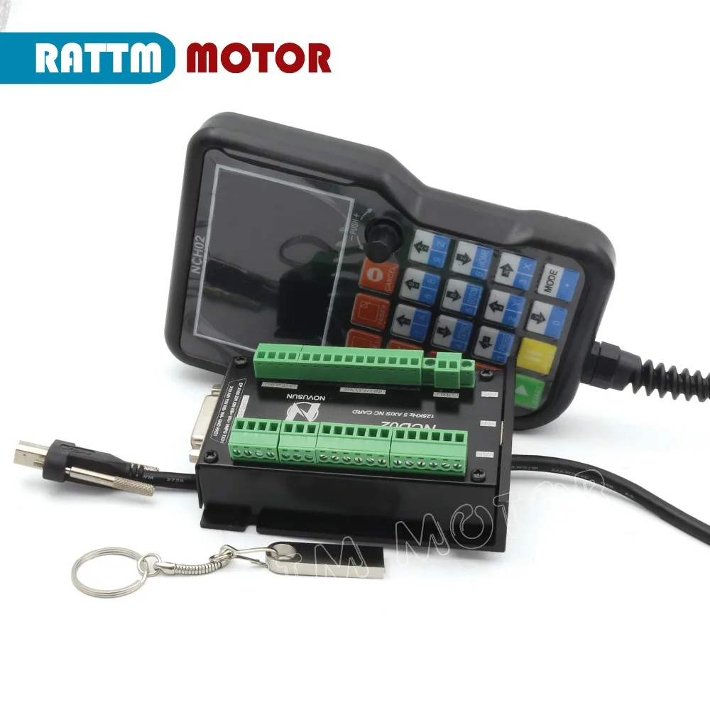 3 оси/4 оси/5 оси автономный заменить USB ЧПУ NC карты ручной контроллер движения для гравировки NCH02