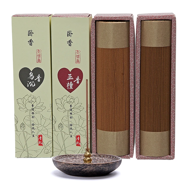 

200g/box Natural Sandalwood Stick Incense Buddhist Temple Supplies Home Aromatic Burner Accessories Wormwood Incense for Yoga