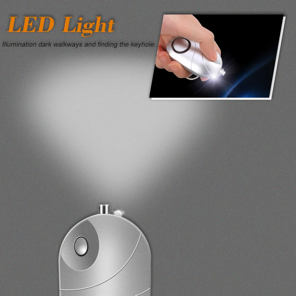 Сигнализация Личная дБ светодиодный фонарик|Принадлежности для самообороны| |