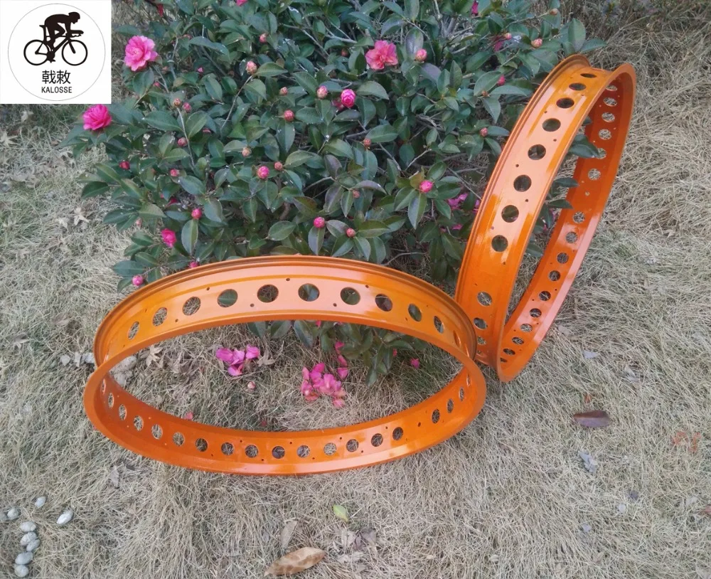 Kalosse DIY цвет 26*4,0 шины диски сплав Fat bike Диски 36 отверстий пляжные Велосипедные обода 80 мм ширина