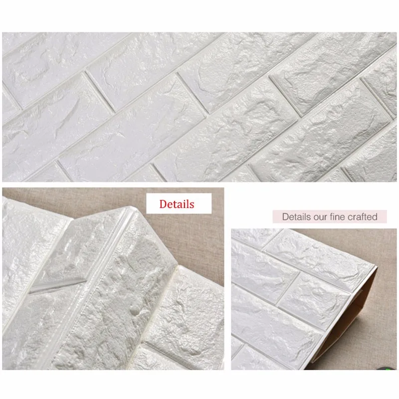 3D пенка из полиэтилена 70*77 см * 6 шт. камень кирпичная панель настенные наклейки