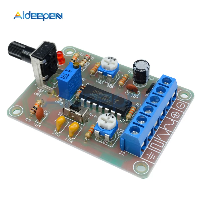 DC 12V ICL8038 Monolithic Function Signal Generator Module Sine Square Triangle Welded | Инструменты