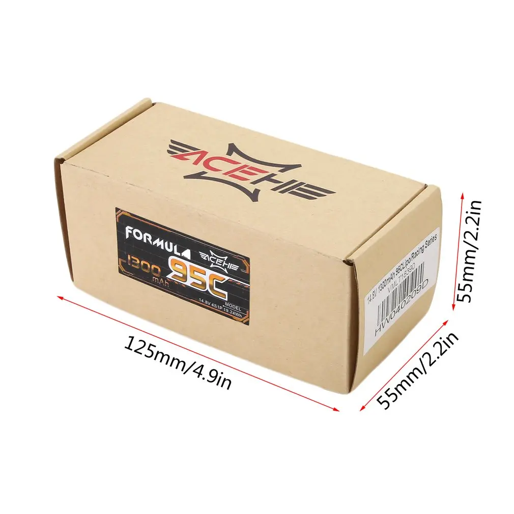 ACEHE 1300 mAh 95C 14,8 V 4S1P 22.2WH Ёмкость Высокая НОМИНАЛЬНАЯ литий-полимерный, Радиоуправляемый Батарея с XT60 разъем для FPV гоночный автомобиль Лодка