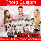 HOMFUN, фото на заказ, алмазная вышивка, DIY,5D, Частный заказ, алмазная живопись, вышивка крестиком, 3D, алмазная 5D, украшение, подарок