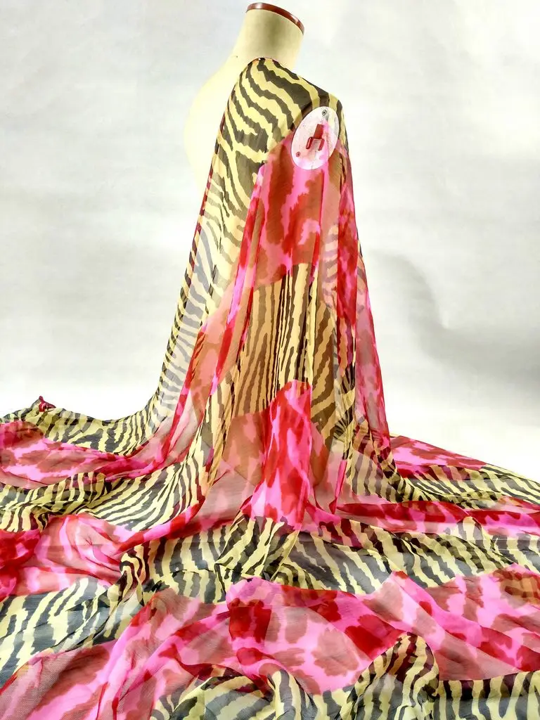 Новый модный тканый материал Telas шелковая ткань занавески тюль блузка платье с