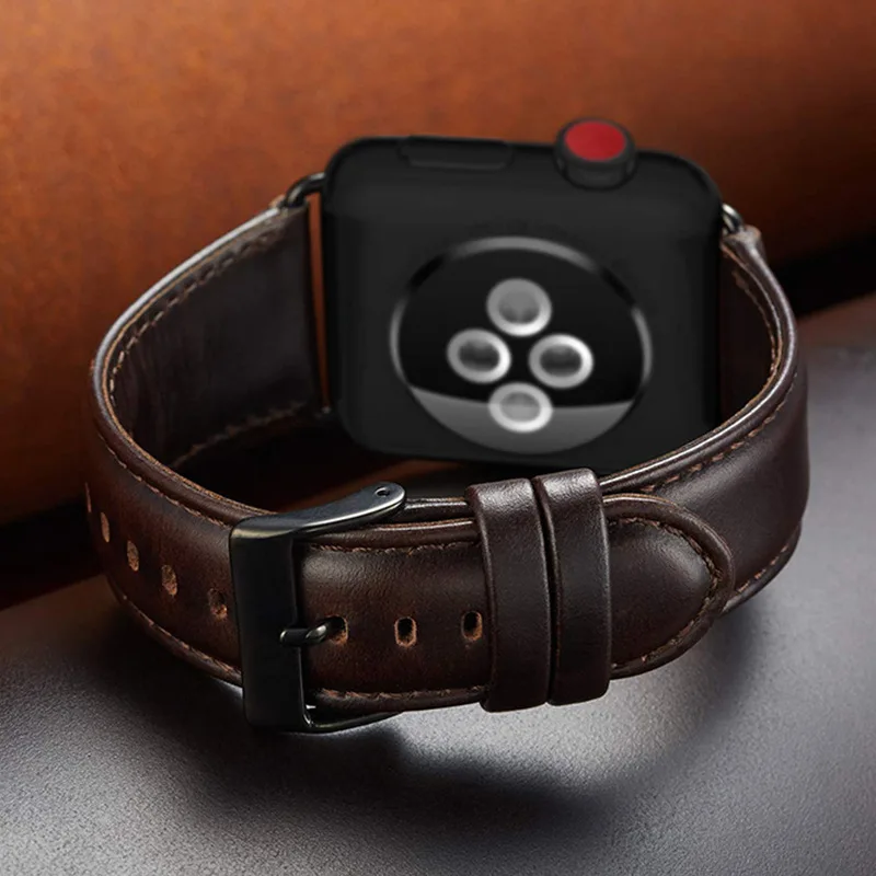 Кожаный браслет Essidi для Apple Watch Series 1 2 3 4 5 38 42 мм 40 44 фитнес-браслет Iwatch | Электроника