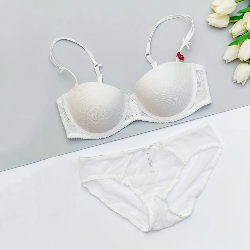 high-end brand 2017 latest arrival push up bra set 70-85 A B C underwear women lace panties sexy &amp briefs Padded 11954-7 | Женская