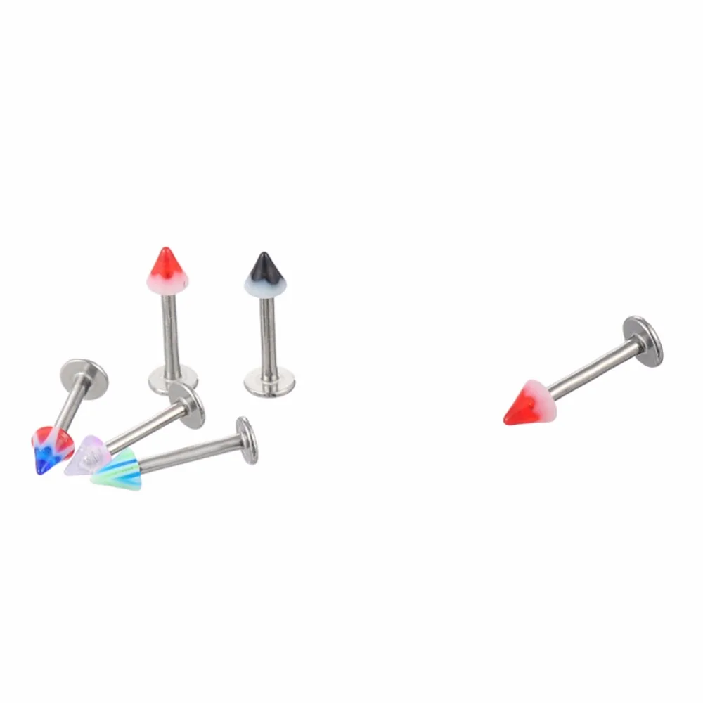 100 шт. ювелирное изделие для тела бар кольцо Ювелирное в нос Для женщин бровей