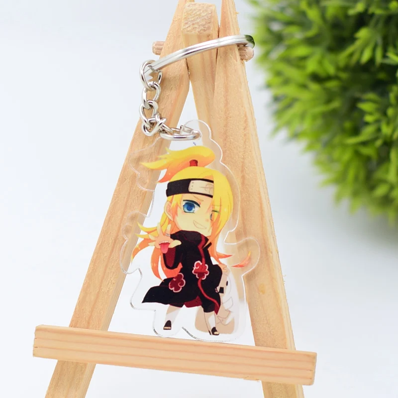 naruto 185 Брелок с символикой Наруто милый акриловый брелок кольцо кулон брелок с фигурками из мультфильмов аниме аксессуары - Цвет: naruto 185