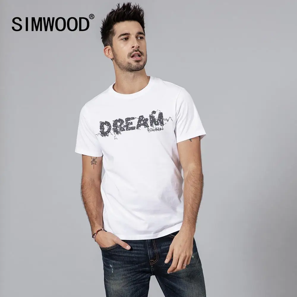 SIMWOOD,, хлопок, модная футболка, мужские Забавные футболки, мужские, высокое качество, плюс размер, с принтом, топы, футболки, брендовая одежда, 190110