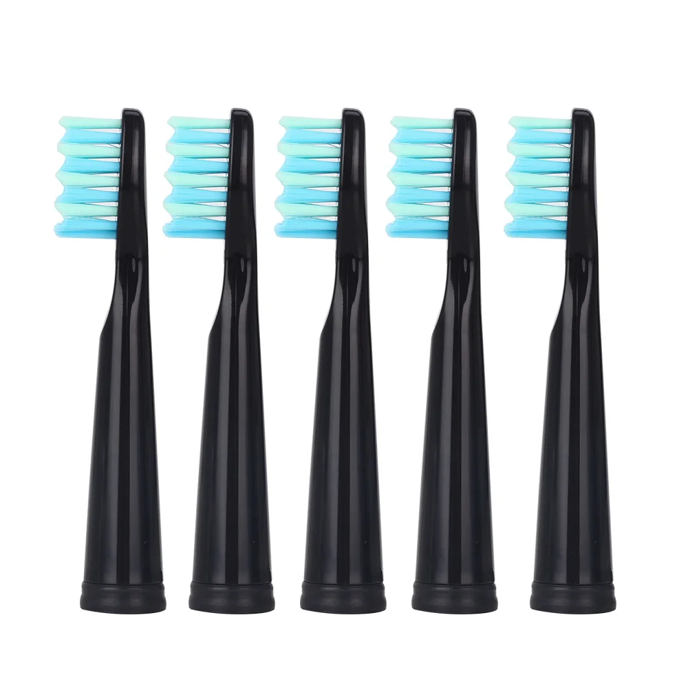 5 Heads only Black Azdend AZ-9 Pro Водонепроницаемая электрическая зубная щетка Sonic USB с 8 сменными головками, горячая Распродажа, 5 режимов, зубные щетки для взрослых, CE - Цвет: 5 Heads only Black