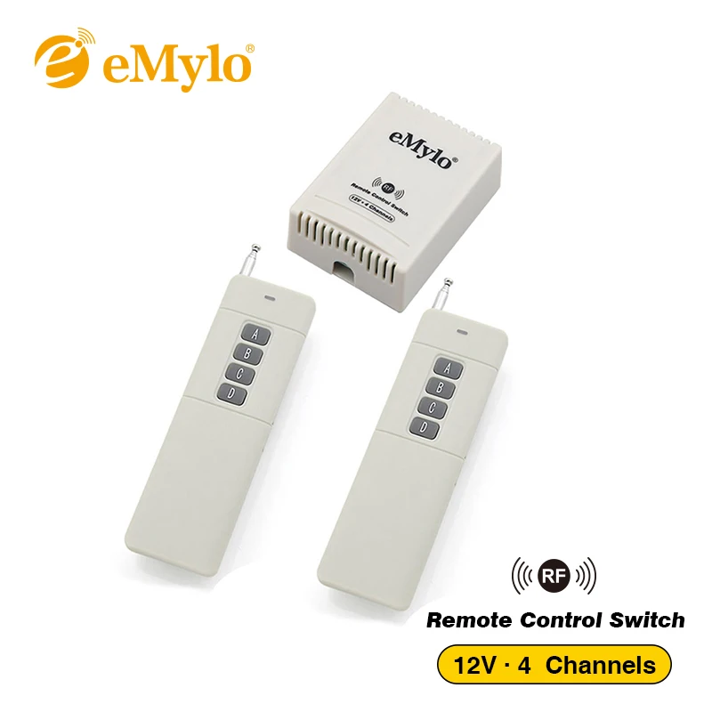 Умный выключатель eMylo DC12V беспроводной Радиочастотный света с дистанционным