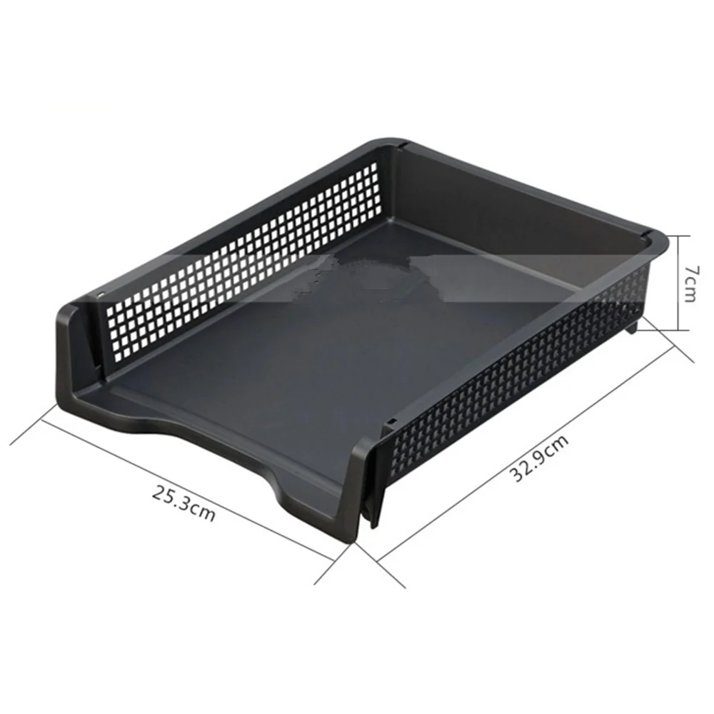 Офисный бумажный лоток 3 шт./лот коробка для хранения документов пластиковая