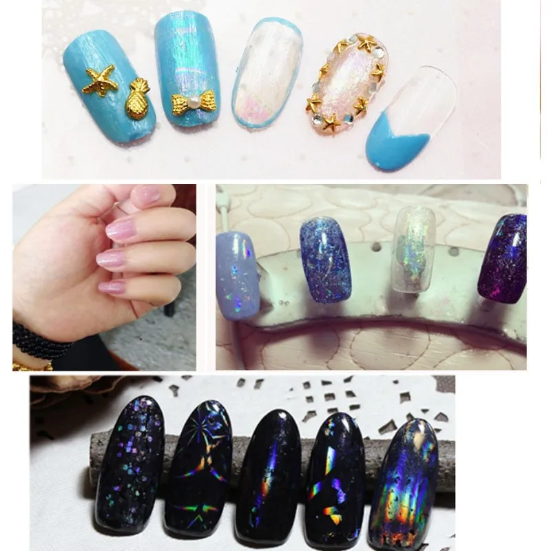 1 шт. Мода DIY Nail Art Инструменты Harajuku Звезды Яркий Ногтей Фольга Наклейка Искусства
