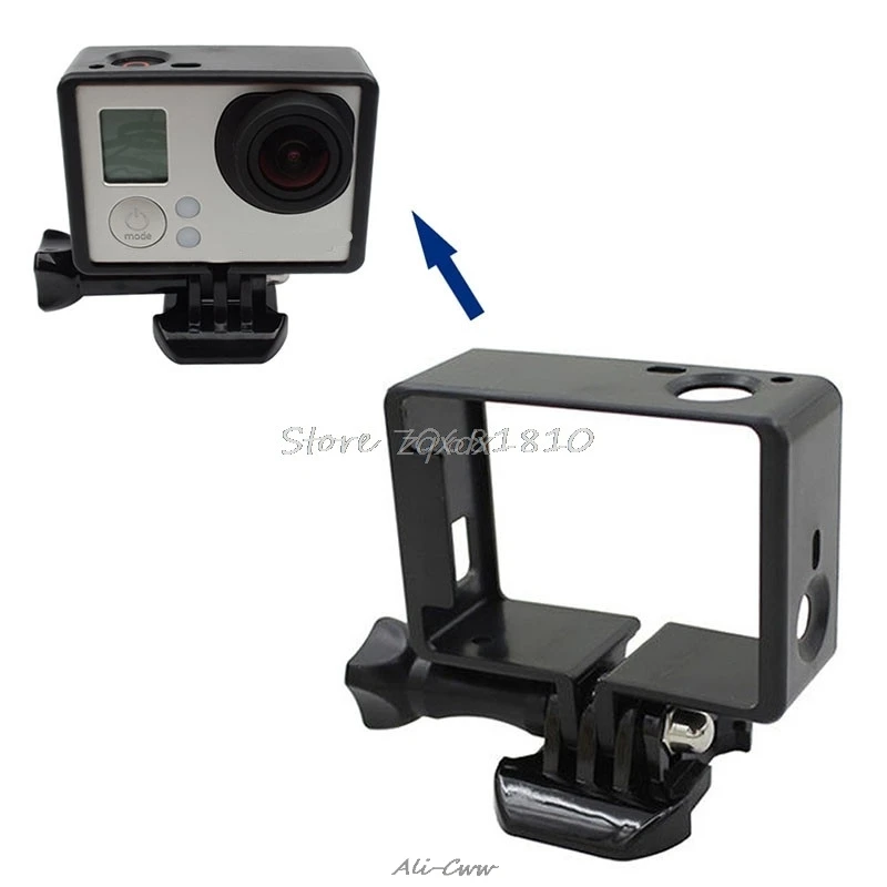 Кадры Стандартный границы кадра Logement Mont чехол для экшн-камеры GoPro Hero 3 Hero 3+ Hero 4 Нуар