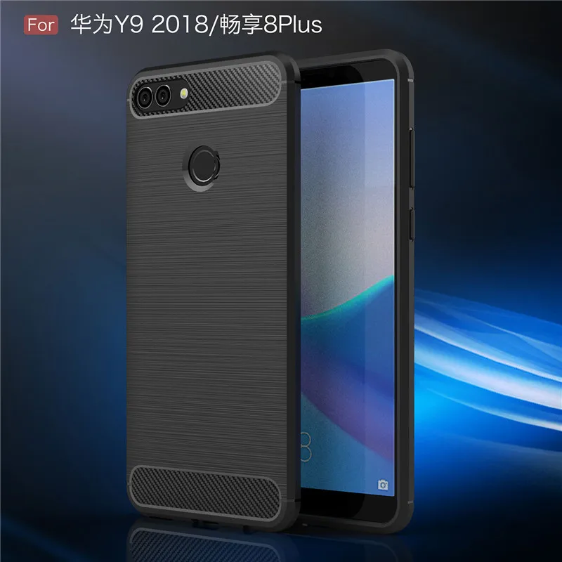 Роскошный противоударный силиконовый чехол из ТПУ и волокна для Huawei Y9 Honor 7C Nova 2 Lite