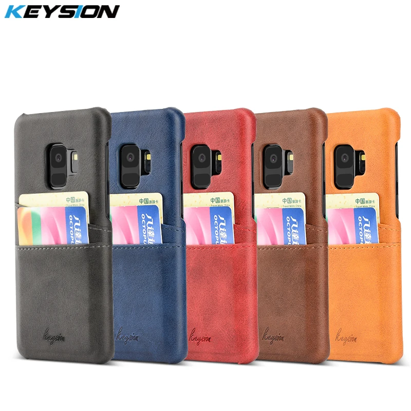 KEYSION чехол для телефона для samsung Galaxy S9 кожаный роскошный чехол-бумажник с карманами для карт мягкая задняя крышка для samsung S9 Бизнес чехол Fundas
