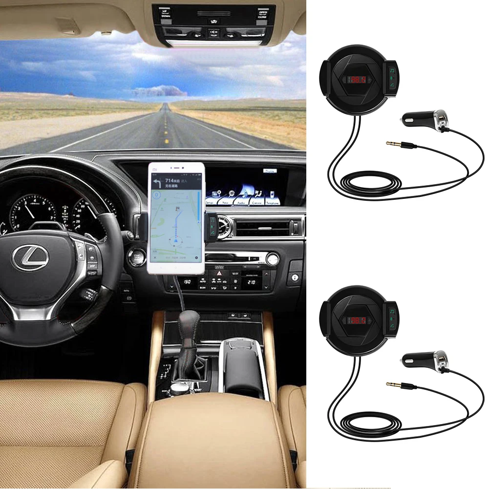 Multi функции Bluetooth Car Kit fm передатчик и автомобильный держатель мобильного телефона