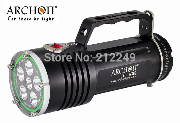 ARCHON DG60 WG66 6 * CREE XM L2 U2 светодиодный 5000lm 3 режима Goodman Ручка Фонарь для дайвинга + 6*18650