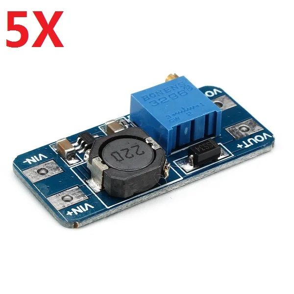 5X DC Boost конвертер 2A блок питания 2 в 24 до 5 28 Регулируемый регулятор платы|power board|board