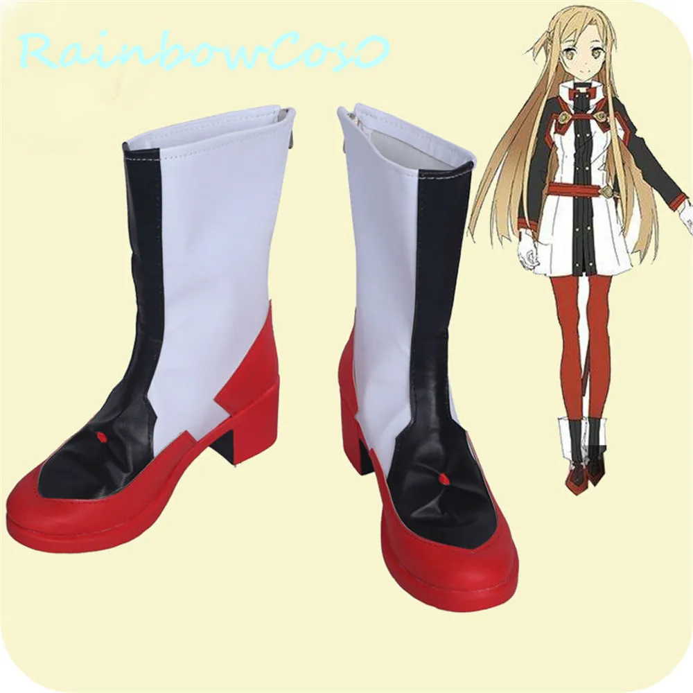 Туфли для косплея RainbowCos0 искусство меча онлайн Юки Асуна аниме Хэллоуин |