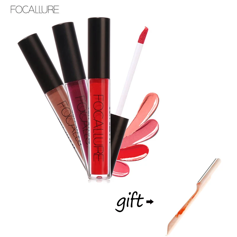 FOCALLURE 25 Colors Matte Liquid Lipstick Makeup Lips Long-lasting Easy to Wear Maquiagem esmalte labial Make up Trimmer as Gfit |