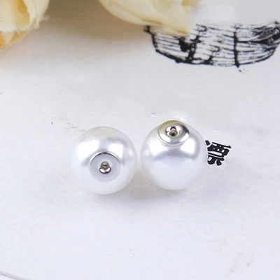 Dark Silver Pearls 10pcs Gold Silver Copper Ear Line Chains DIY Earrings Making Imitation Pearls Women Handmade Ear Jewelry Accessories Wholesale - Цвет: Dark Silver Pearls