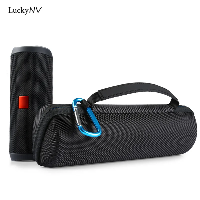 Чехол для переноски Fashion EVA Hard Case для беспроводного Bluetooth-динамика JBL Flip 4 с возможностью хранить USB-кабель и зарядное устройство.
