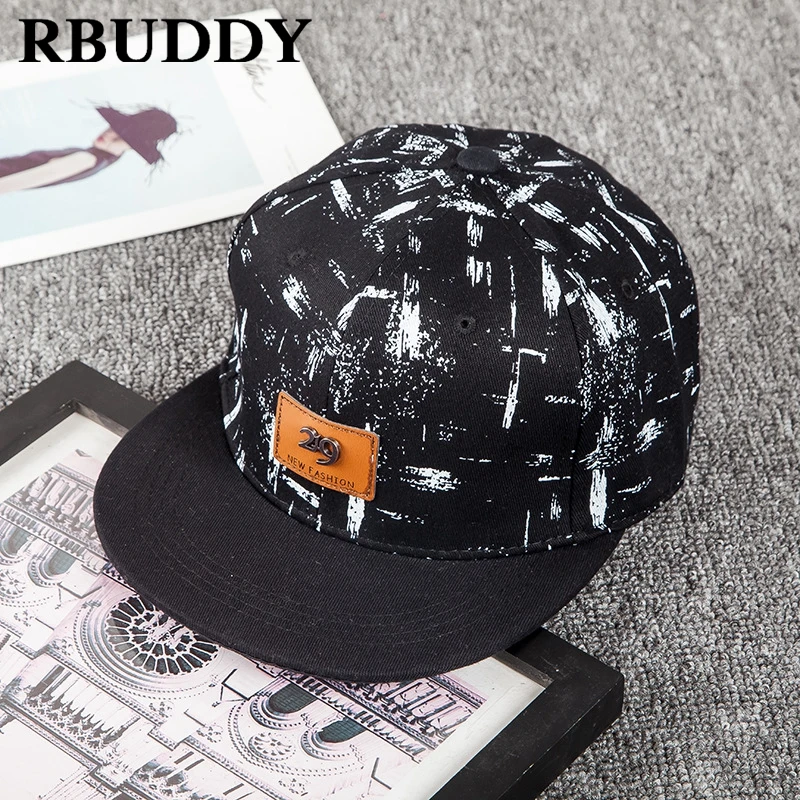 RBUDDY 3D Graffit Бейсбол шапки Хип Поп прямой козырек Snapback сезон: весна–лето Trucker папа