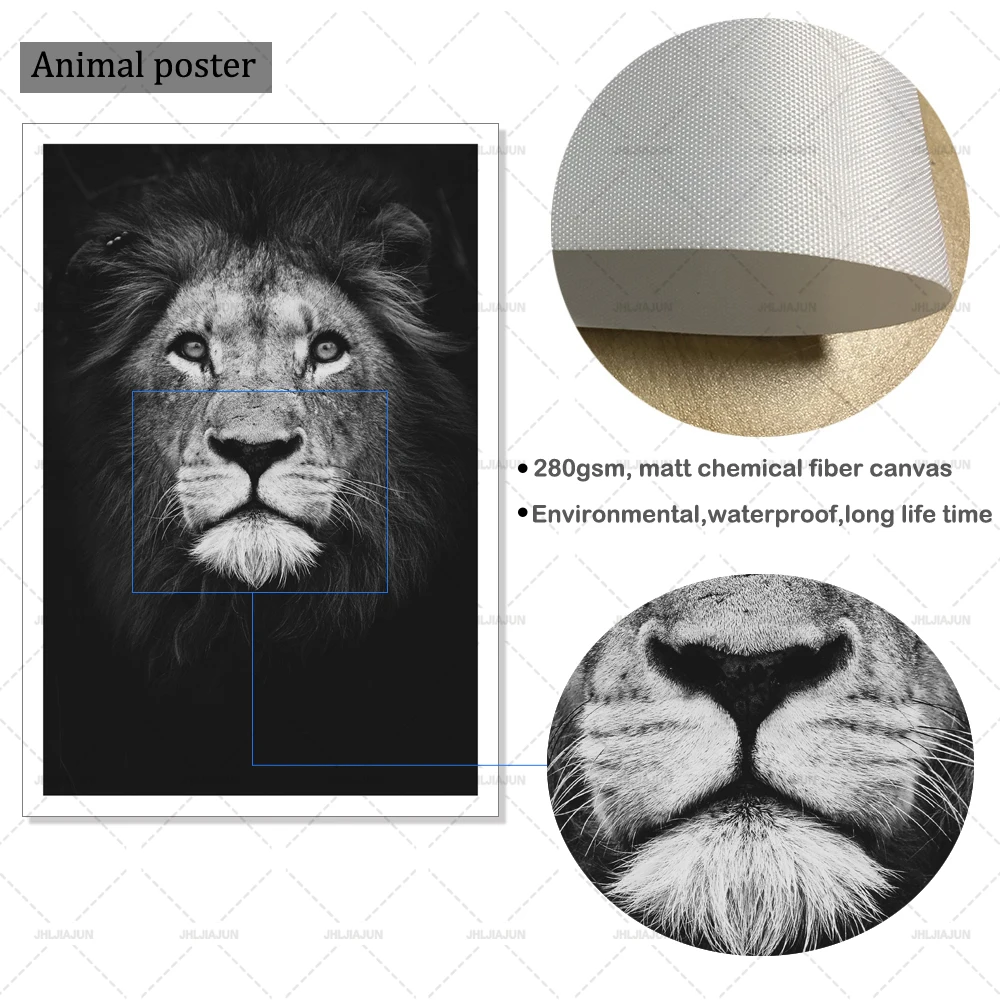 Абстрактные CanvasAnimal постеры и принты картины льва оленя для гостиной настенные