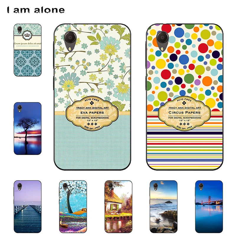 Сумки для телефона I am alone Vodafone Smart E9 2018 5 0 дюймов Мягкий ТПУ мобильный Модный чехол